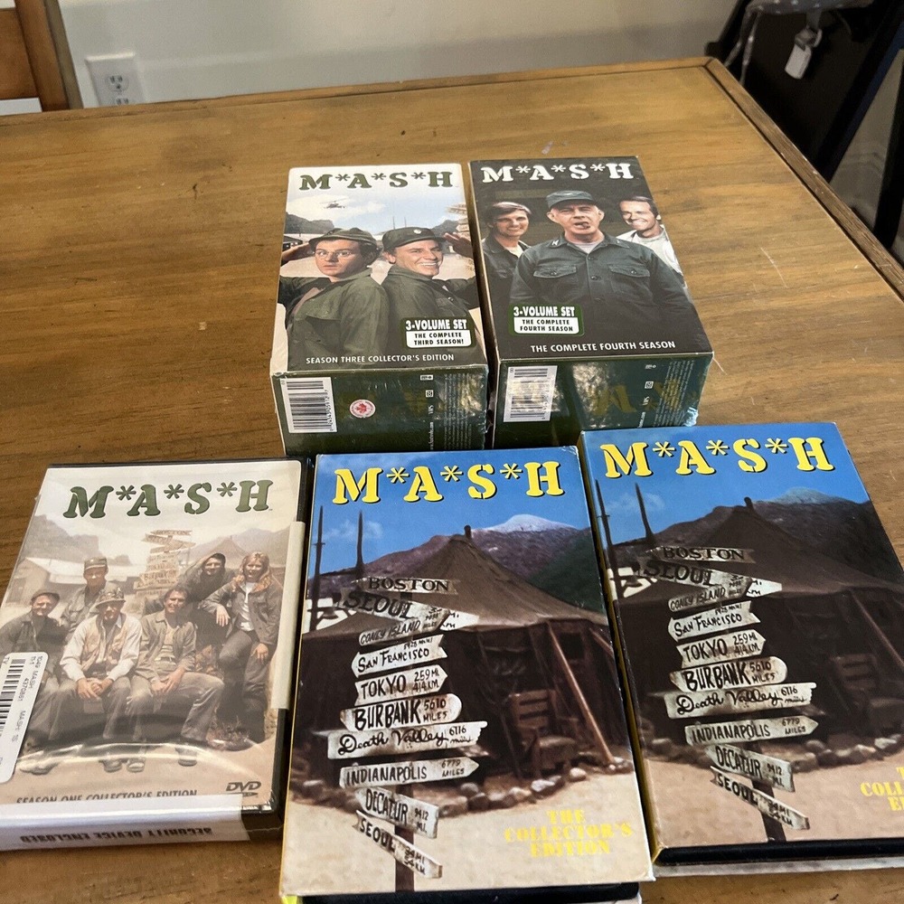 Huge MASH VHS & DVD lot Collector’s Editions Some New